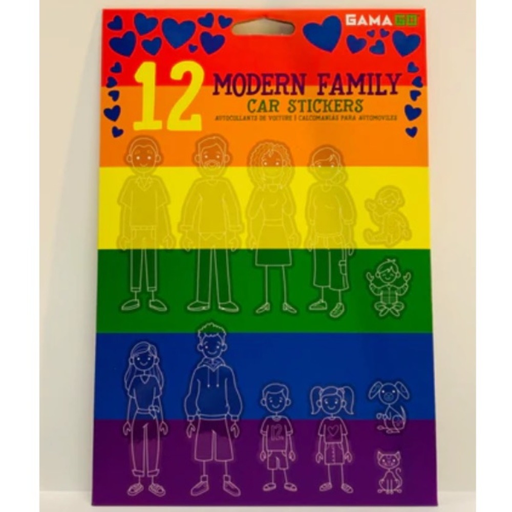 Modern family cars stickers